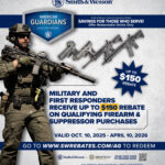 MILITARY AND FIRST RESPONDERS RECEIVE UP TO $150 REBATE ON QUALIFYING FIREARM & SUPPRESSOR PURCHASES